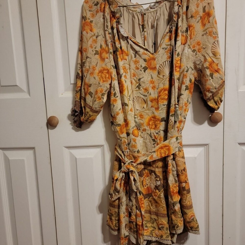 Spell And The Gypsy Collective Seashell Romper Sand Size M NWT